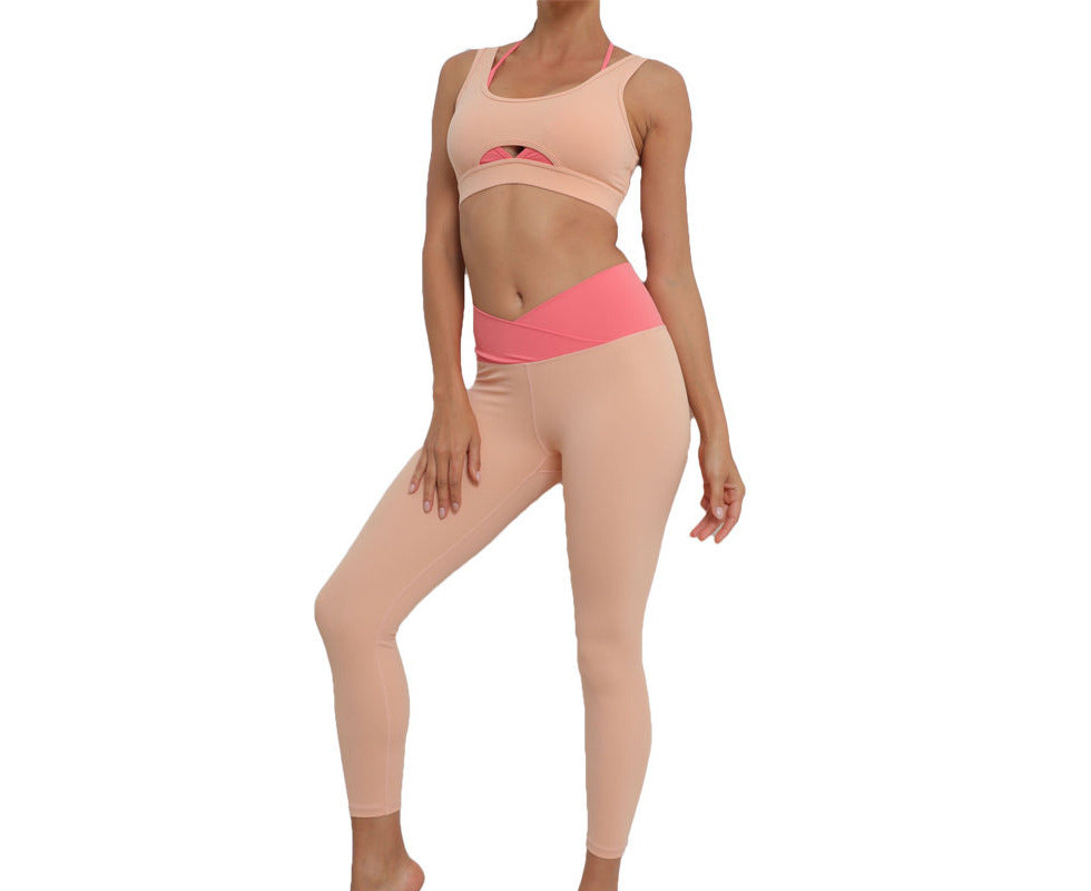 Womens Pink Yoga Outfit