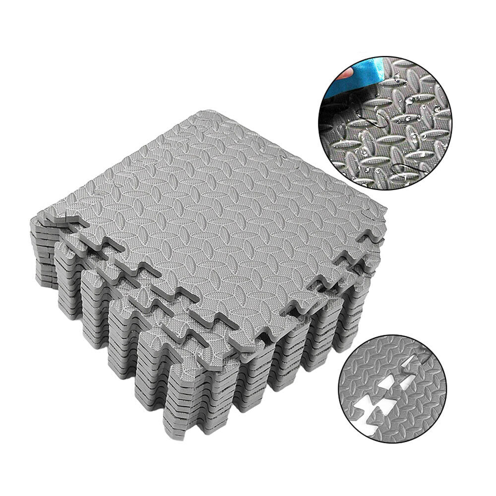96X Interlocking Heavy Duty EVA Foam Gym Flooring Mat Tiles 60X60Cm